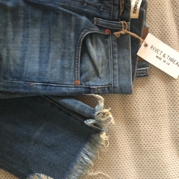 Rivet & Thread Retro Straight Jeans Madewell NWT - Picture 6 of 6